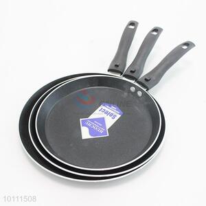 3 Sizes Black Color Removable Non-stick Ceramic Frying Pan with Handle