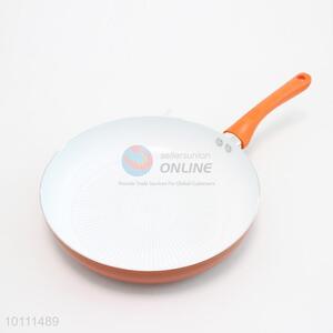 6 Sizes Non-Stick Ceramic Frying Pan with Orange Handle