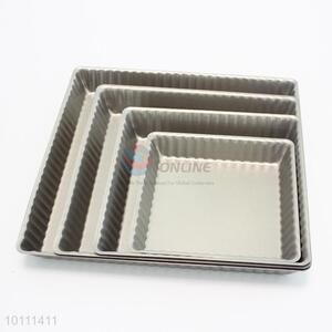 4 Sizes Golden Ferric Square Cupcake Mould