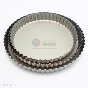 3 Sizes Golden Color Ferric Round Cupcake Mould