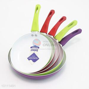 6 Sizes Fashion Non-Stick Colorful Ceramic Round Frying Pan with Handle
