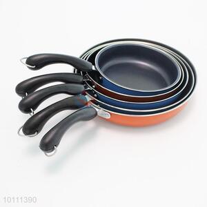 4 Size Colourful Coating Frying Pan with Curved Handle