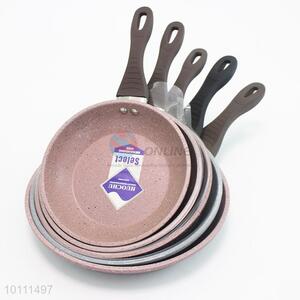 6 Sizes Pressure Casting Marble Frying Pan with Handle