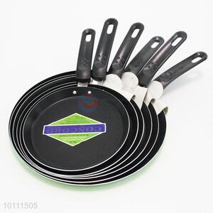 6 Sizes Black Color Non-stick Aluminum Frying Pan with Handle