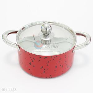 4 Pcs/Set Red Stockpot with Lid Stainless Steel Cookware Set