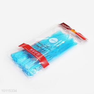 <em>Disposable</em> 20cm Blue Plastic Knives Set For Party Use