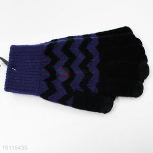 Wholesale stripe pattern warm gloves