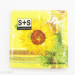 High quality simple sunflower low price napkin