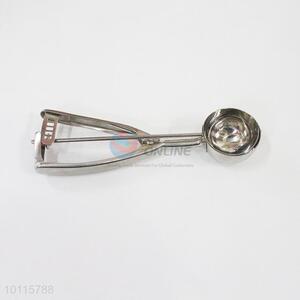 Low price promotional silver ice cream spoon