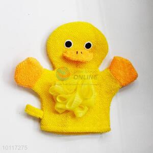 Cute Yellow Duck Design Bath Gloves