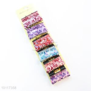 Colorful Square Shape Flowers Pattern Hair Clips Hair Accessory