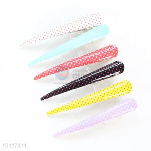 Dots Pattern Acrylic Hair Clips Hairdressing Cutting Salon Styling Tools