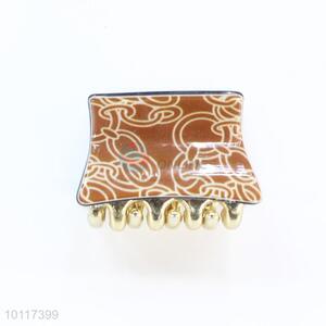 Square Shape Leopard Pattern Lovely Small Size Hair Claws Hair Accessory