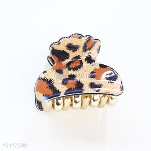 Yellow Leopard Pattern Small Size Hair Claws Hair Accessory