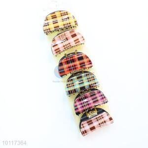 Colorful Check Pattern Hair Clips Hair Accessory for Women