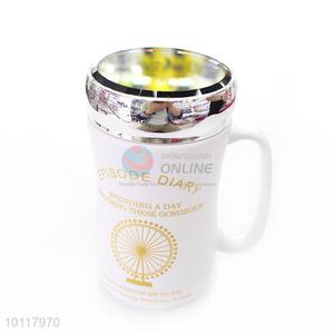 Hot Sell Ceramic Coffee/Tea Mug Cup With Lid