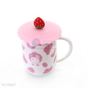 Custom Ceramic Mug Coffee Cup With Fruit Shape Lid