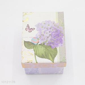 China Factory Rectangle Gift Box with Flowers Pattern