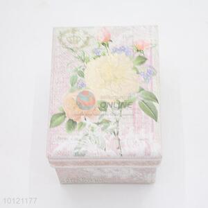 Hot Sale Flowers Printed Rectangle Gift Box