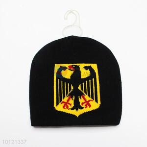 Black Football Club Symbol Pattern Knitting Hats Beanie Hats