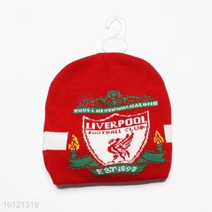 Top Quality Red Liverpool Knitting Beanie Hat