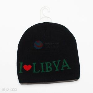 Black Love Libya Pattern Winter Hats Knitted hats