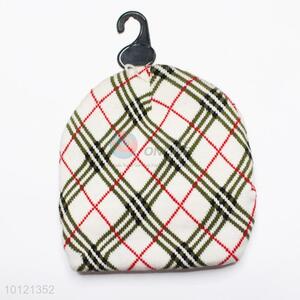 Green Plaid Pattern Winter Hats/Knitted Beanie Hats