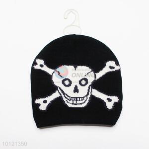 White Skull Pattern Knitted Beanie Hats/Winter Knitted Hats