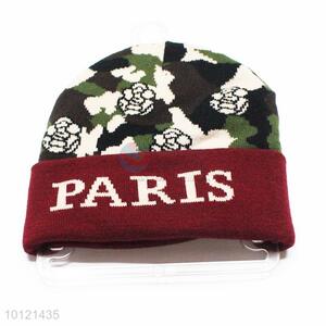 Colorful Flowers Pattern Winter Hats/Knitted Beanie Hats