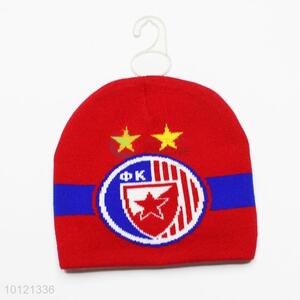 Red Football Club Symbol Winter Knitting Hats Beanie Hats