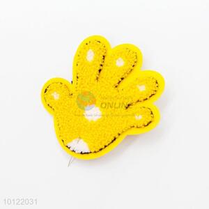 Fashion yellow hand towel embroidery badges/ patches