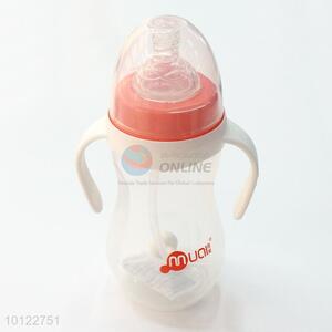 Scientific design feeding bottle/baby bottles with handle