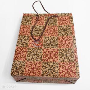High quality black and red pattern paper gift bag