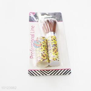 Yellow Leopard Pattern Pro Makeup Blush <em>Brush</em> Cosmetic Face Power <em>Brush</em>