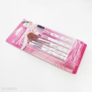 5 Pcs/Set Professional White Pattern <em>Makeup</em> <em>Brushes</em> Tools Kit Cosmetic <em>Makeup</em> Brush Set Manicure