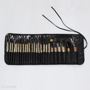 24 Pcs Black Makeup Brush Set Synthetic Professional Makeup Brushes Foundation Powder Blush Eyeliner Brushes Kit