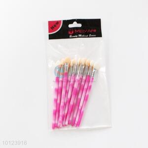 High Quality 12 pcs Professional Pink <em>Makeup</em> Eyeshadow <em>Brushes</em> Tools