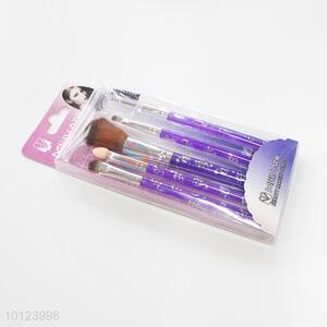 5 Pcs/Set Professional Purple <em>Makeup</em> <em>Brushes</em> Tools Kit Cosmetic <em>Makeup</em> Brush Set Manicure Set