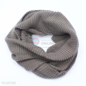 New Khaki Solid Color Knitted Scarf