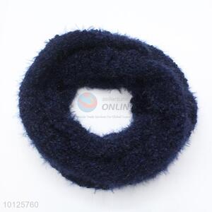 Solid Color Navy Blue Soft Winter Scarf