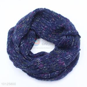 Cheap Price Navy Blue Circle Scarf for Women