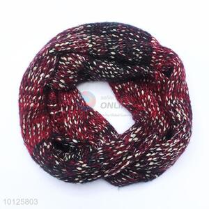 Vintage Color Knitted Winter Circle Scarf