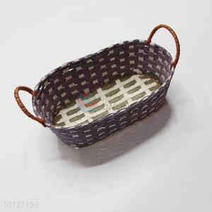 Hot sale cheap paper woven gift baskets with handle