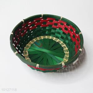 Green bamboo <em>storage</em> bread <em>basket</em>