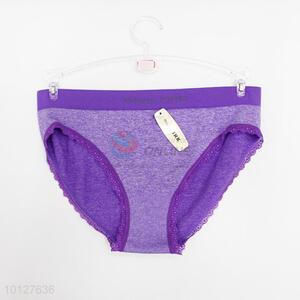 Purple lace women underwear comfortable modal underwear