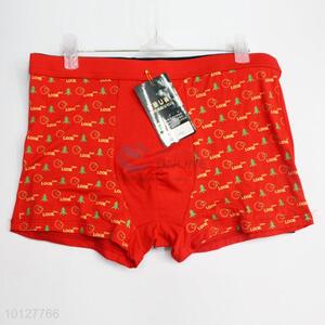 Christmas Gift Red Underwear Men Boxer Briefs