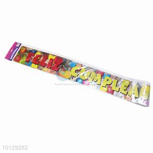 Happy birthday party supplies foil banner