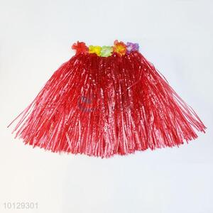 Party Costume Red Hawaiian Hula Skirts