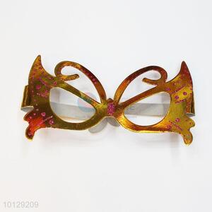 Golden butterfly paper party mask