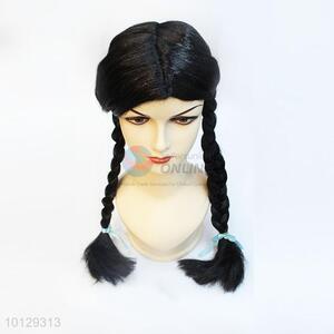 Hot sale costumes party black braided long wigs